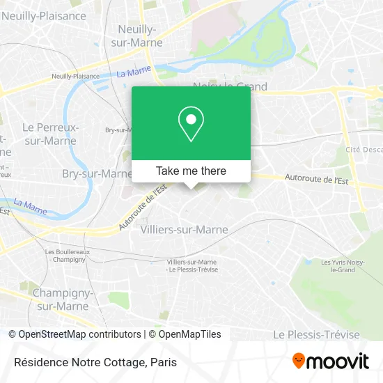 Résidence Notre Cottage map