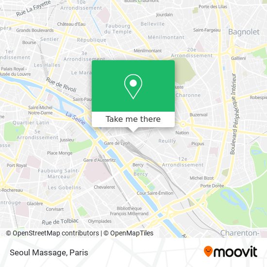 Seoul Massage map