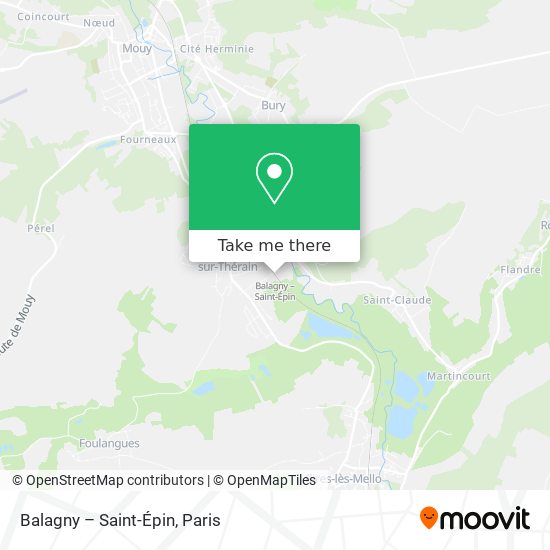 Mapa Balagny – Saint-Épin