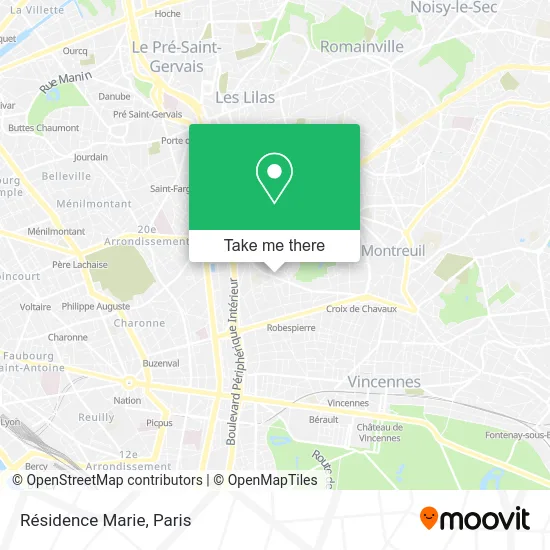 Résidence Marie map