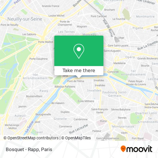 Mapa Bosquet - Rapp