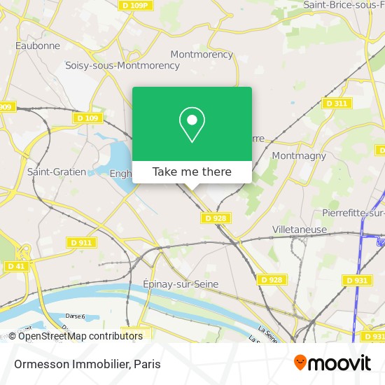 Mapa Ormesson Immobilier