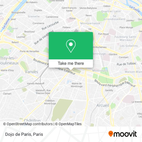 Mapa Dojo de Paris