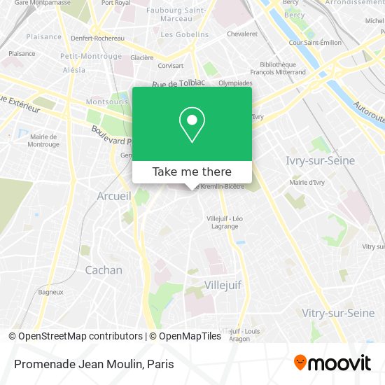 Promenade Jean Moulin map