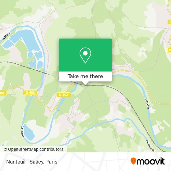 Mapa Nanteuil - Saâcy