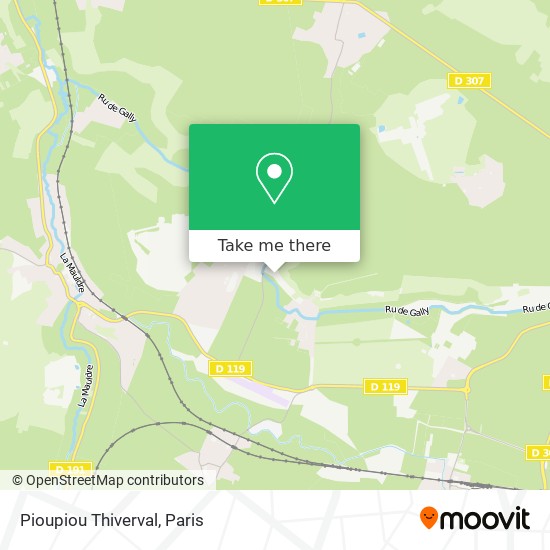 Mapa Pioupiou Thiverval
