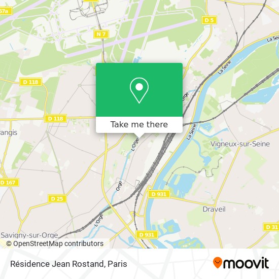 Résidence Jean Rostand map