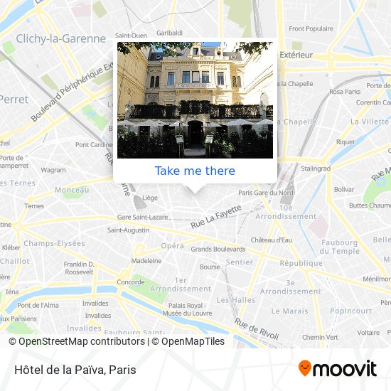 Mapa Hôtel de la Païva