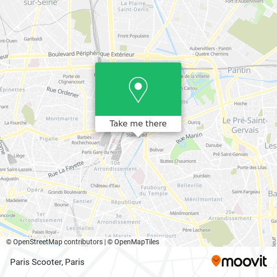 Paris Scooter map