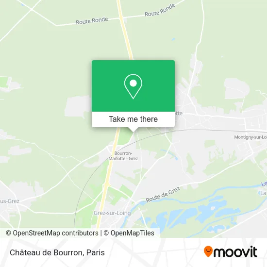 Château de Bourron map