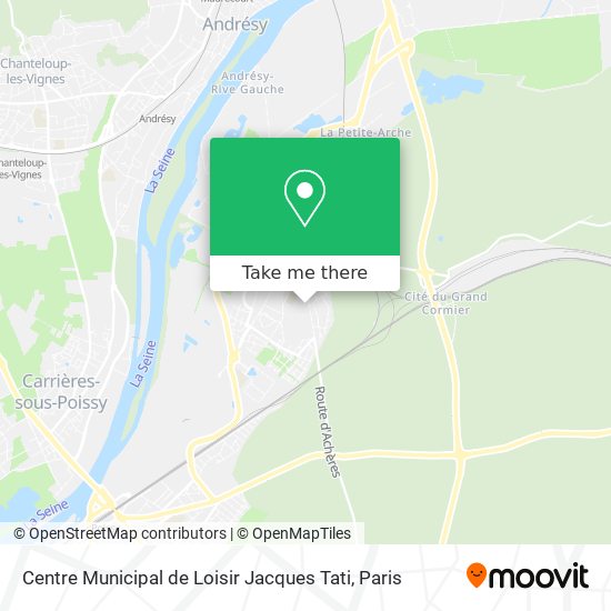 Mapa Centre Municipal de Loisir Jacques Tati