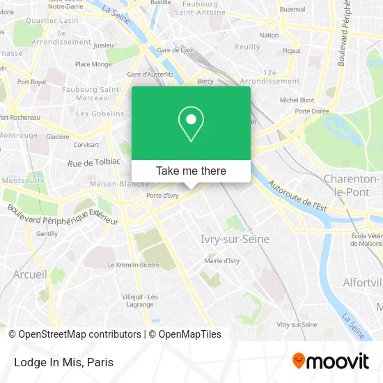 Lodge In Mis map