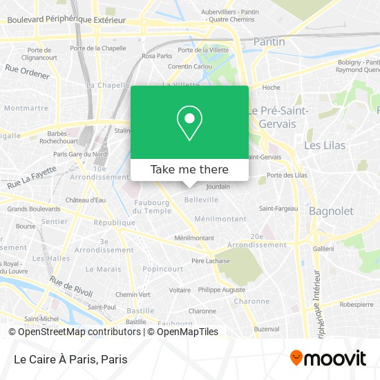 Le Caire À Paris map