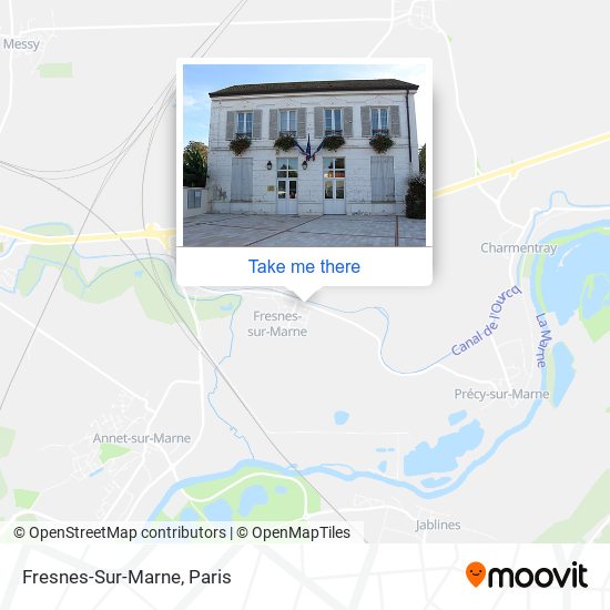 Mapa Fresnes-Sur-Marne