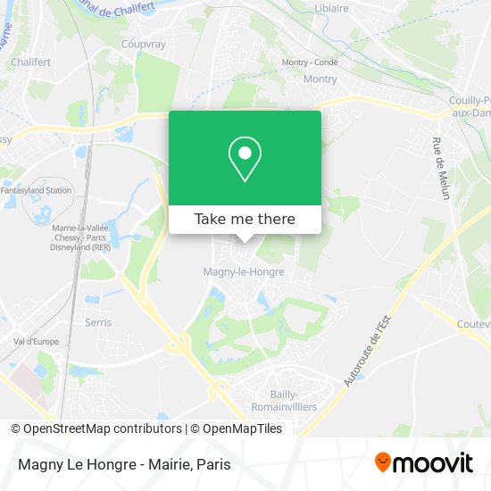 Magny Le Hongre - Mairie map