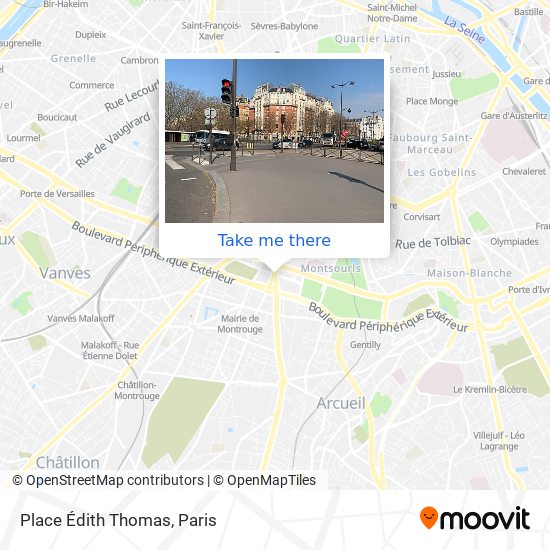 Place Édith Thomas map