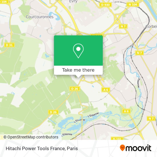 Hitachi Power Tools France map