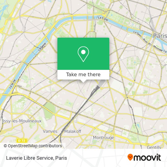 Laverie Libre Service map