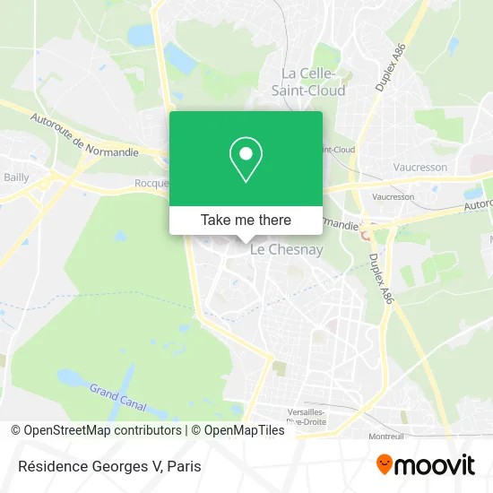 Résidence Georges V map