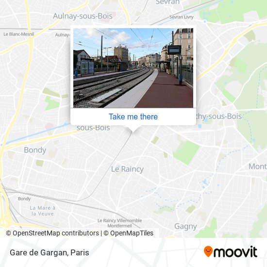 Gare de Gargan map