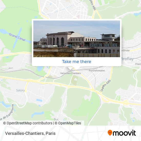 Versailles-Chantiers map