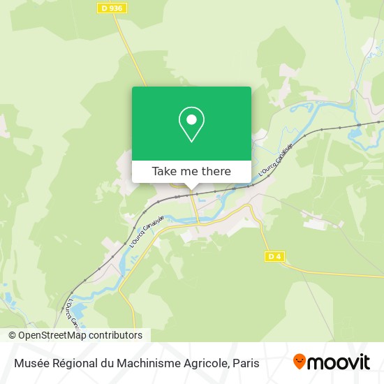 Mapa Musée Régional du Machinisme Agricole