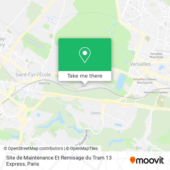 Site de Maintenance Et Remisage du Tram 13 Express map