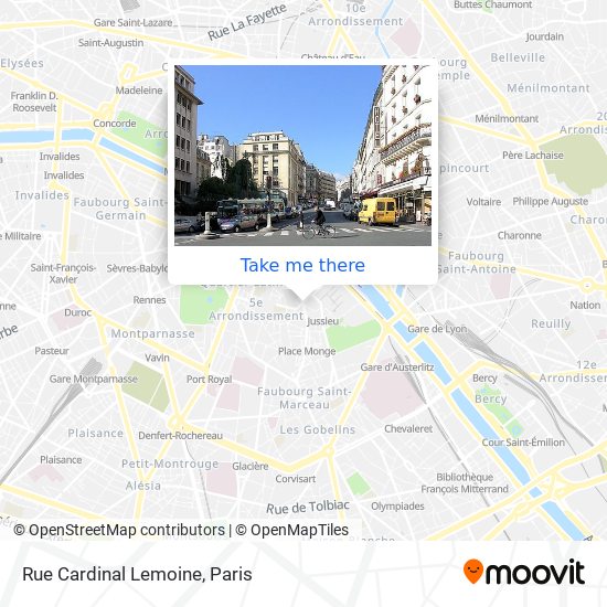 Rue Cardinal Lemoine map