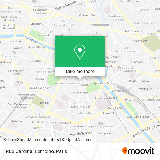 Rue Cardinal Lemoine map