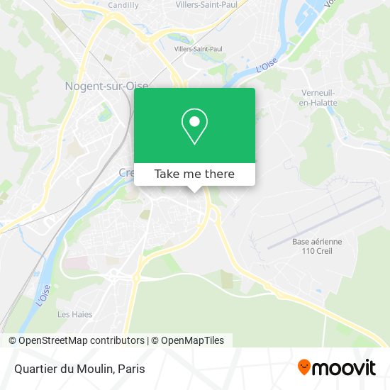 Mapa Quartier du Moulin