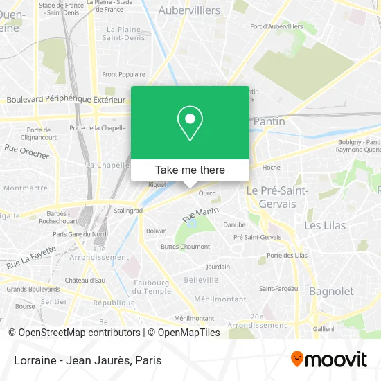 Lorraine - Jean Jaurès map