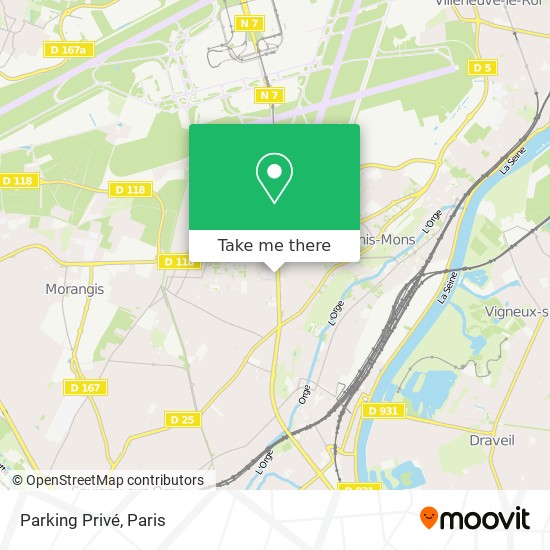 Parking Privé map