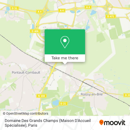 Domaine Des Grands Champs (Maison D'Accueil Spécialisée) map