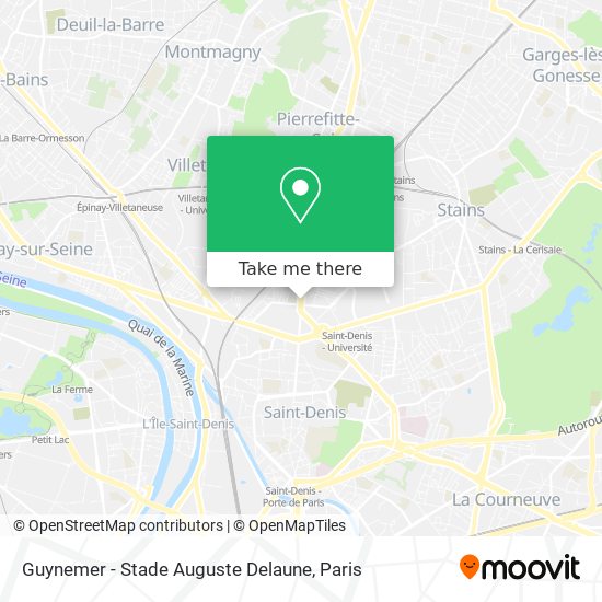 Mapa Guynemer - Stade Auguste Delaune