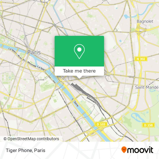 Tiger Phone map