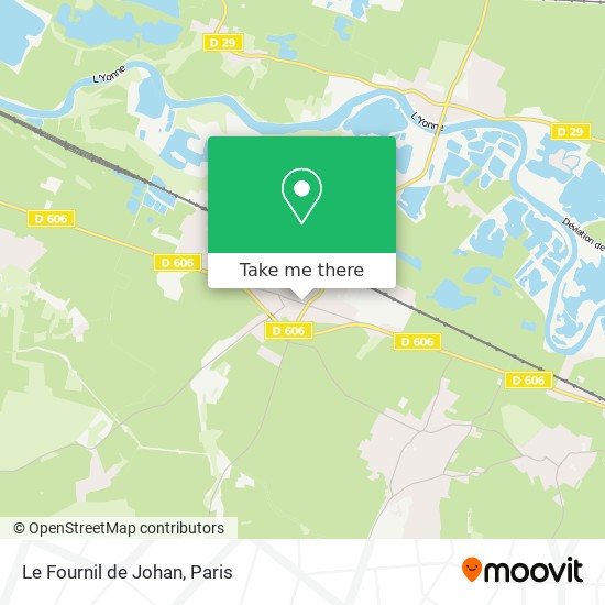 Mapa Le Fournil de Johan