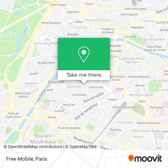 Free Mobile map