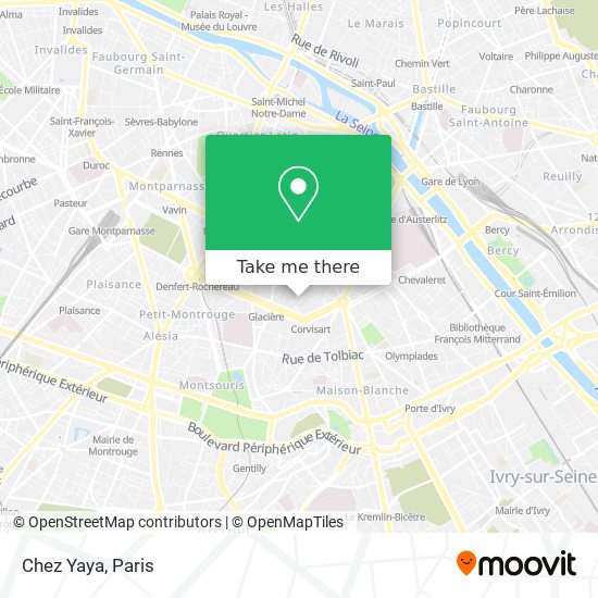 Chez Yaya map