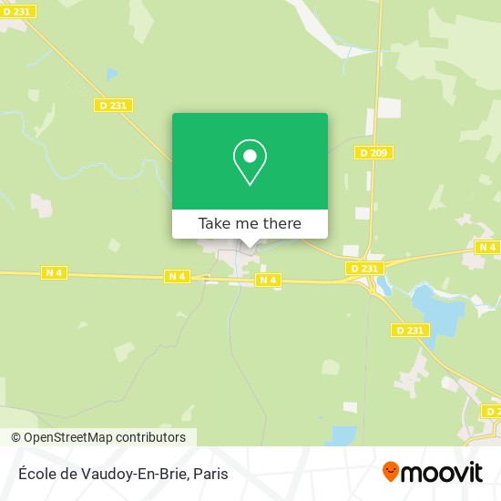 Mapa École de Vaudoy-En-Brie