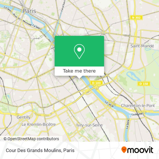 Cour Des Grands Moulins map
