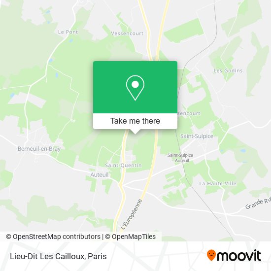Mapa Lieu-Dit Les Cailloux