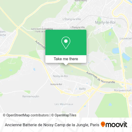 Mapa Ancienne Batterie de Noisy Camp de la Jungle