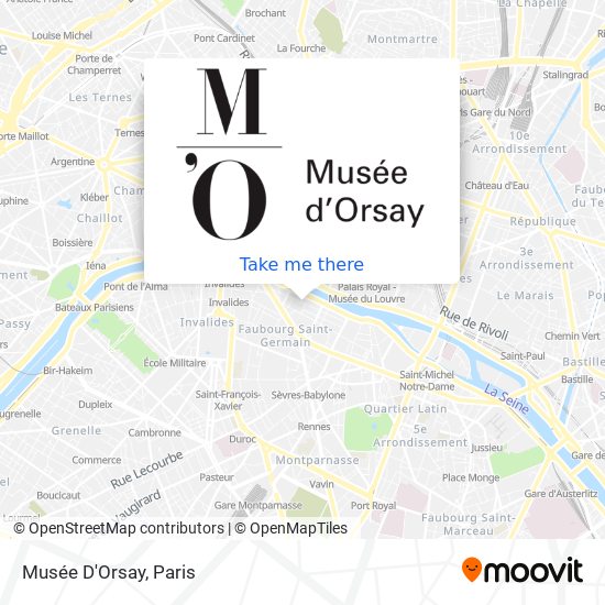 Mapa Musée D'Orsay