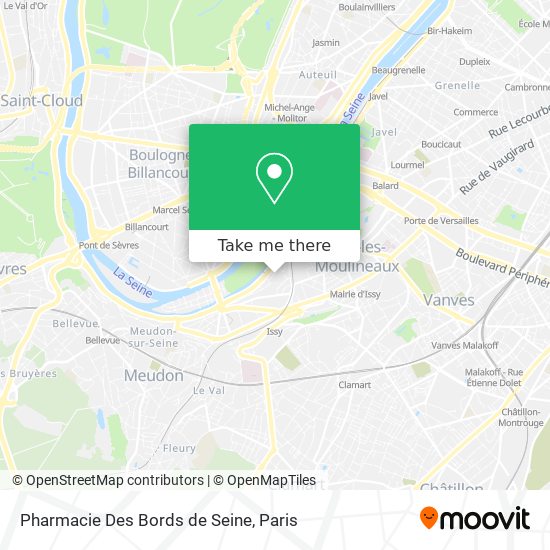 Mapa Pharmacie Des Bords de Seine