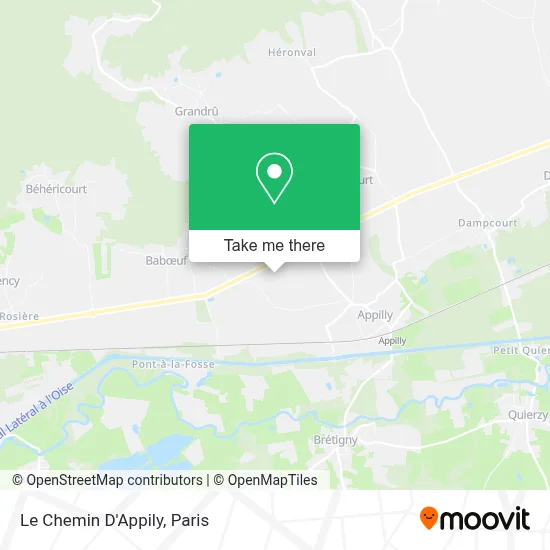 Le Chemin D'Appily map