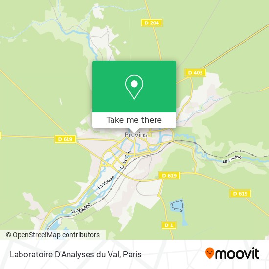 Laboratoire D'Analyses du Val map