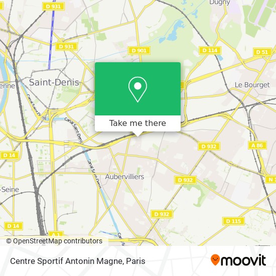 Centre Sportif Antonin Magne map