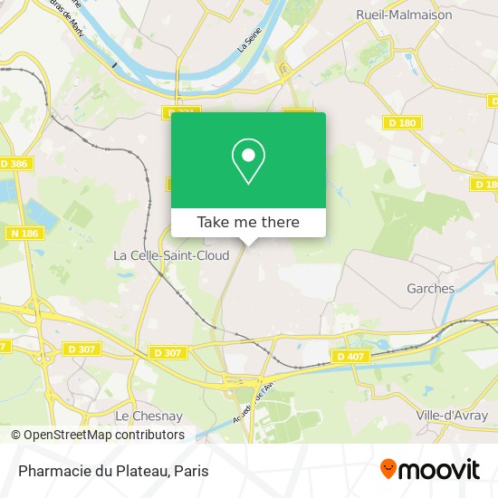 Mapa Pharmacie du Plateau