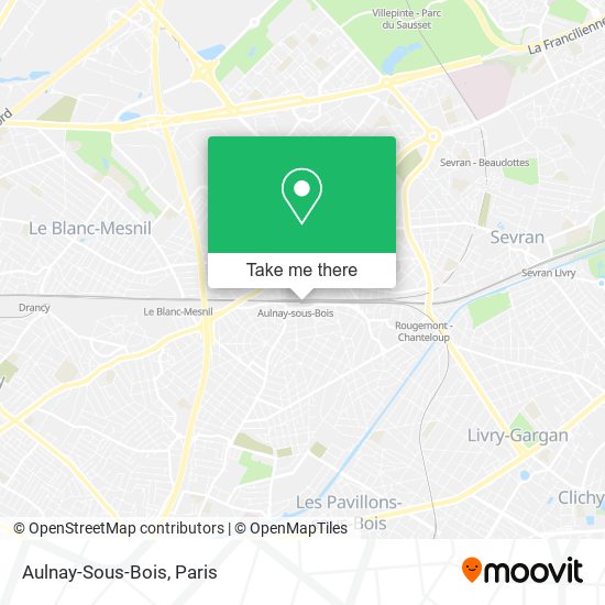 Mapa Aulnay-Sous-Bois