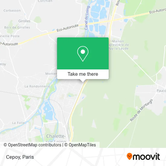 Cepoy map